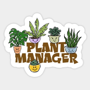 Plant Manager Sticker